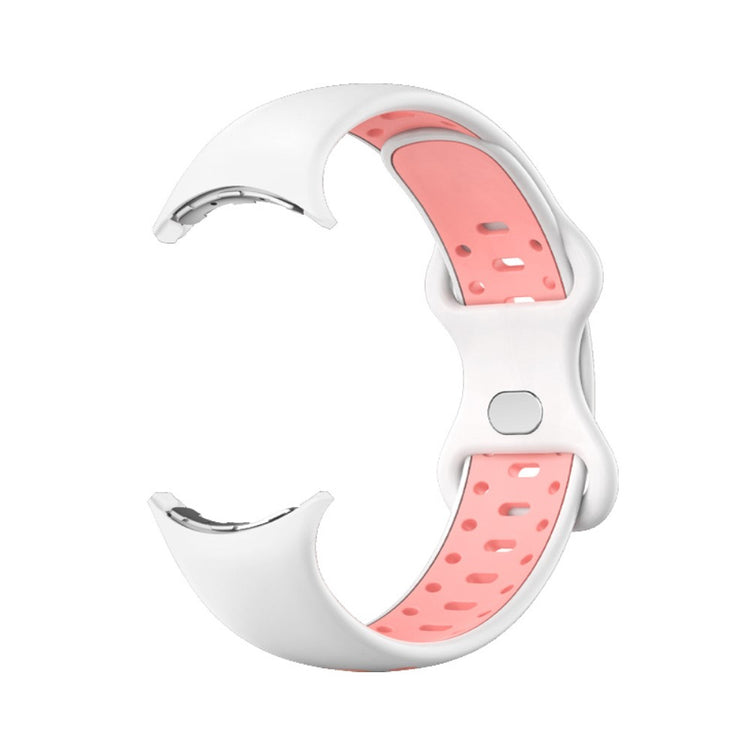 Helt vildt hårdfør Google Pixel Watch Silikone Rem - Størrelse: L - Pink#serie_8