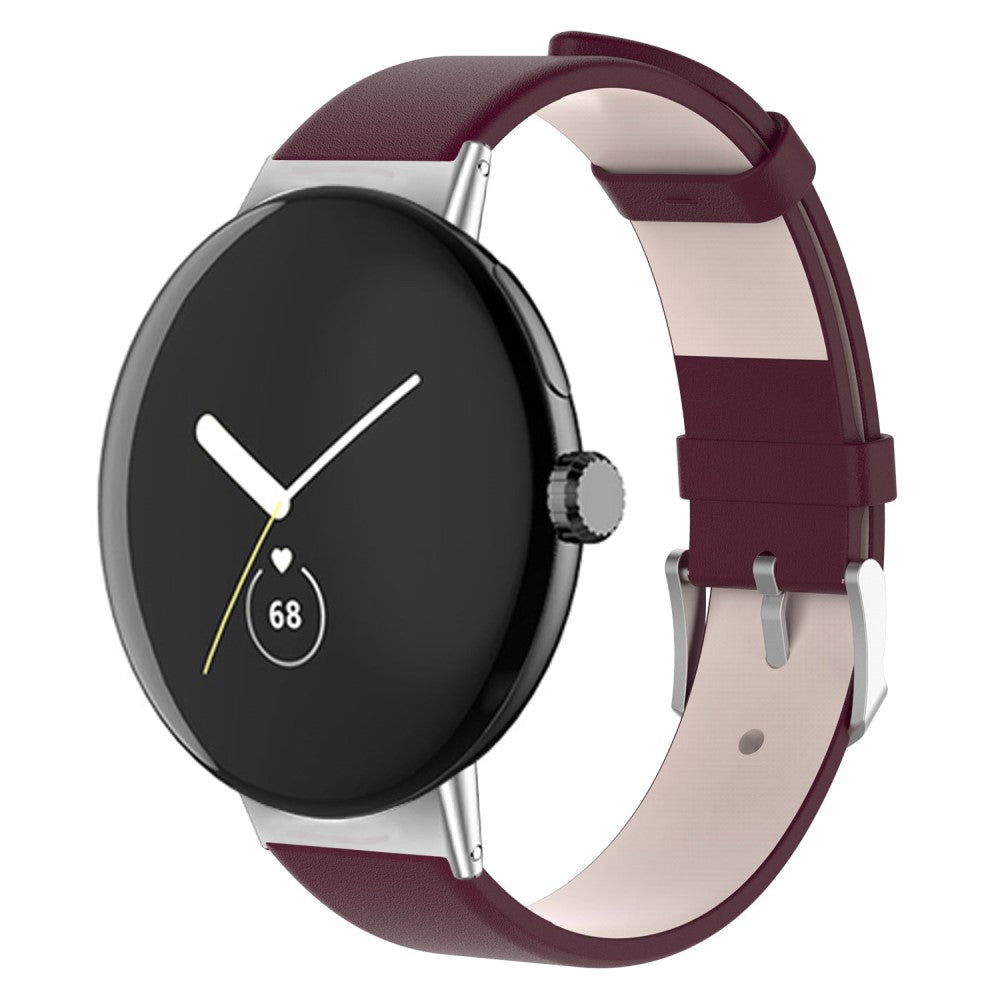 Mega fint Google Pixel Watch Kunstlæder Rem - Rød#serie_5