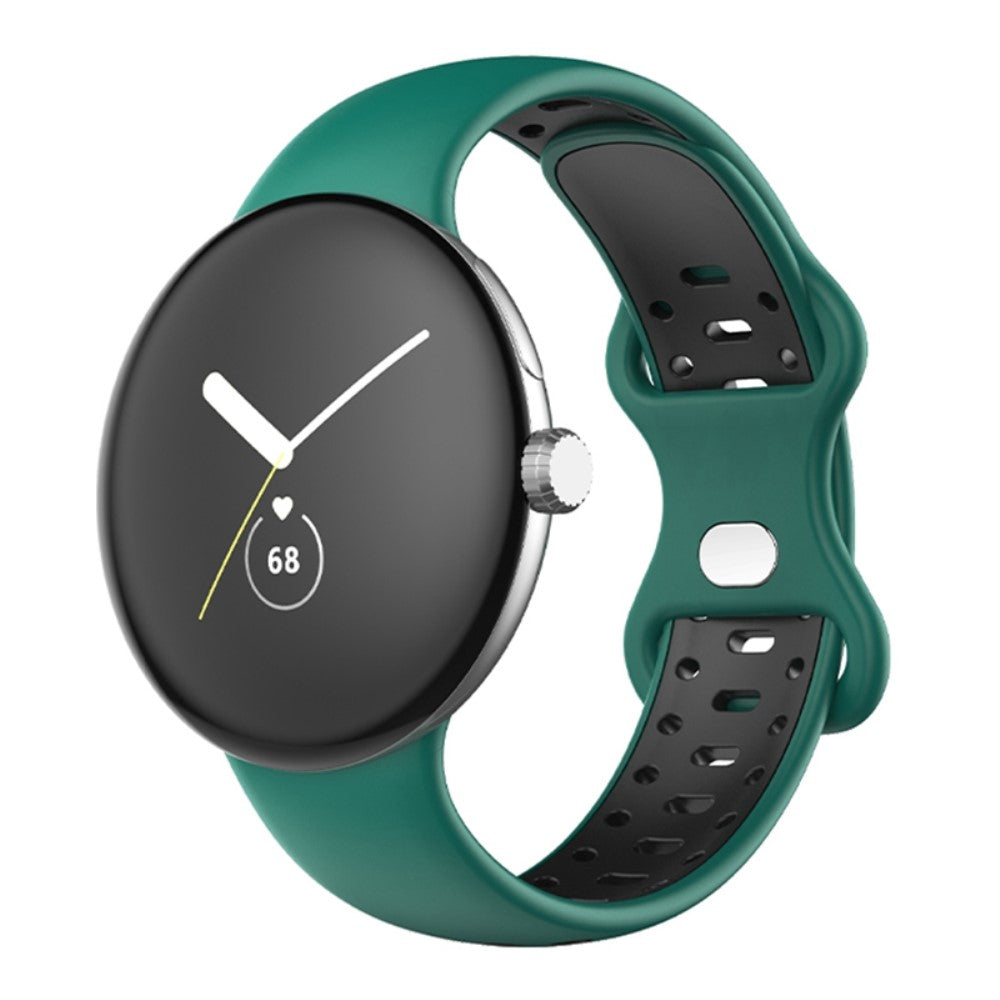 Super cool Google Pixel Watch Silikone Rem - Grøn#serie_3