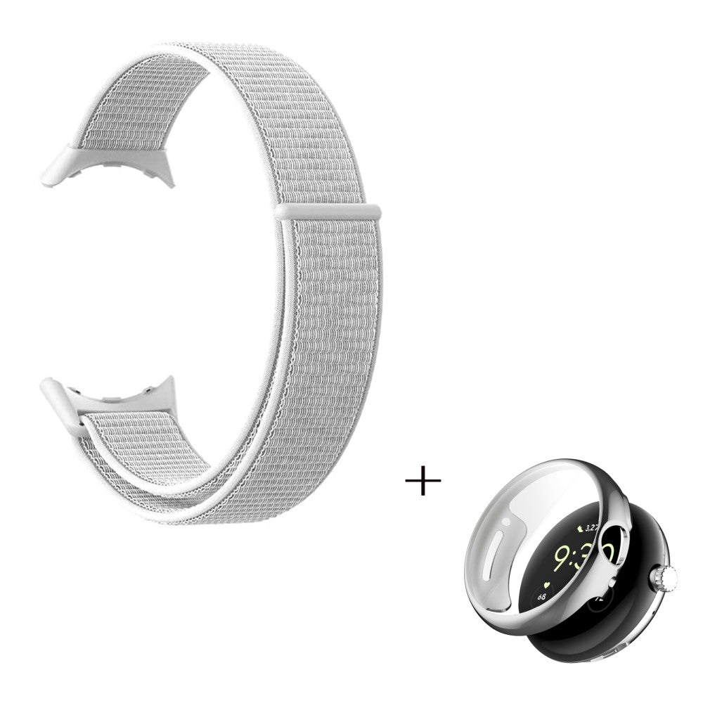 Mega nydelig Google Pixel Watch Plastik og Nylon Rem - Hvid#serie_1