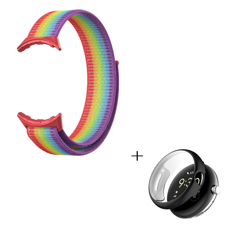 Rigtigt rart Google Pixel Watch Plastik og Nylon Rem - Flerfarvet#serie_2