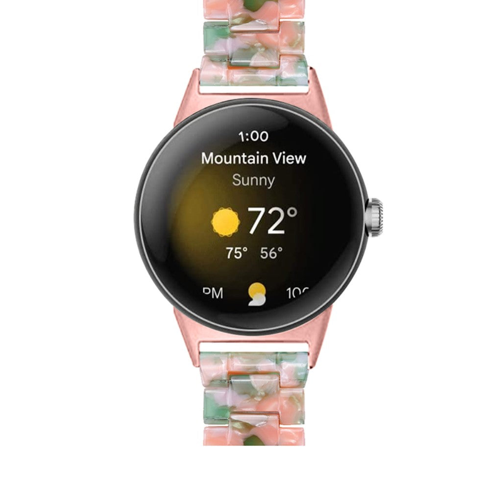 Super pænt Google Pixel Watch Plastik Rem - Pink#serie_13