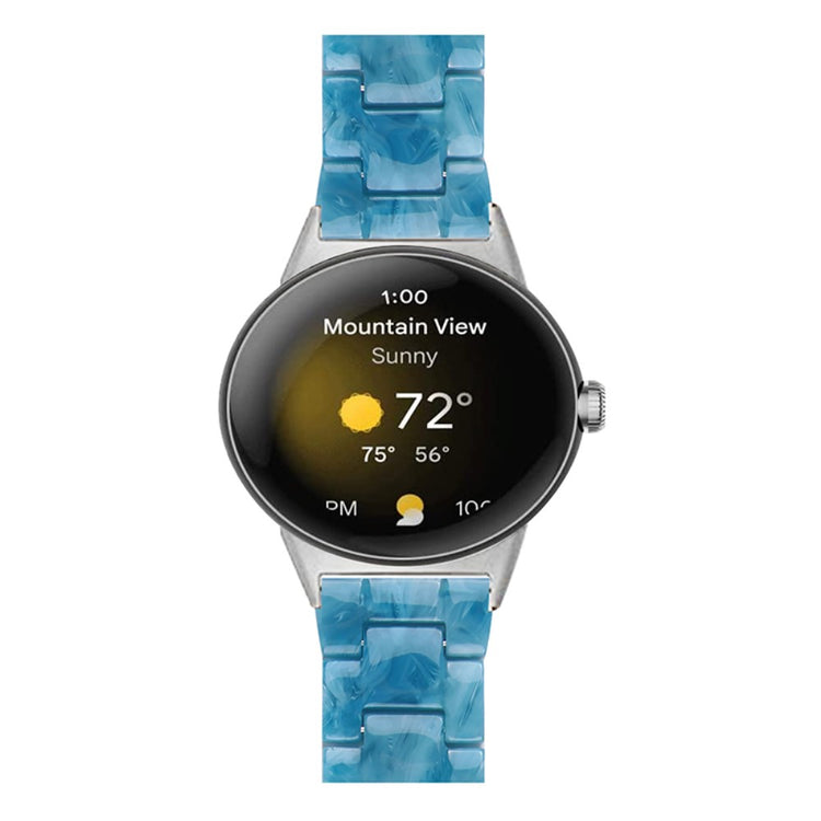 Super pænt Google Pixel Watch Plastik Rem - Blå#serie_8