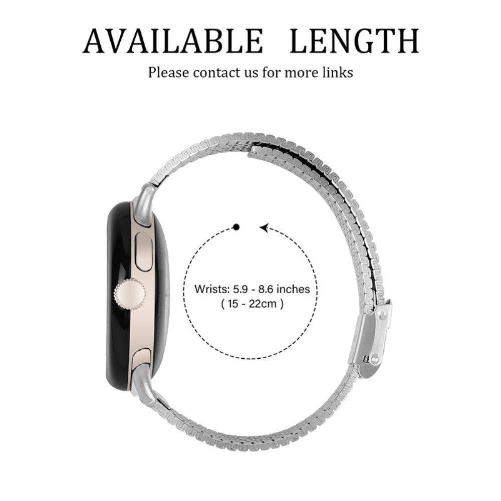 Helt vildt holdbart Google Pixel Watch Metal Rem - Sølv#serie_073