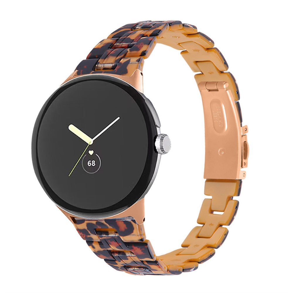 Vildt rart Google Pixel Watch Plastik Rem - Brun#serie_1