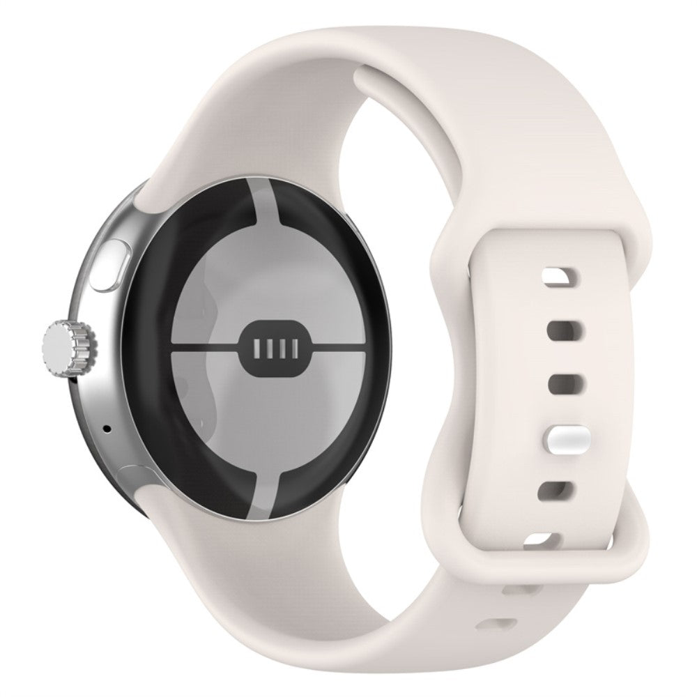 Super pænt Google Pixel Watch Silikone Rem - Hvid#serie_3