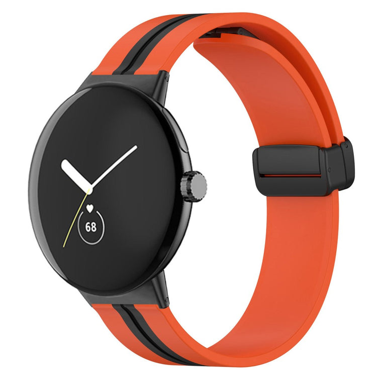 Super skøn Google Pixel Watch Silikone Rem - Orange#serie_3