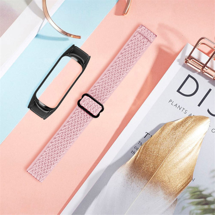 Godt Xiaomi Mi Smart Band 6 / Xiaomi Mi Band 5 Stof Urrem - Pink#serie_17