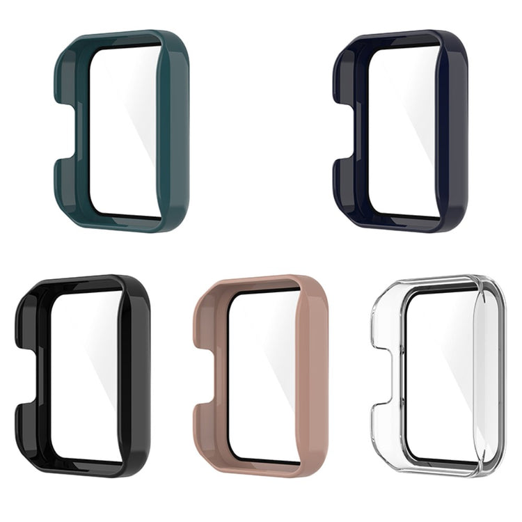 Super Fed Xiaomi Redmi Watch 2 Cover med Skærmbeskytter i Plastik og Hærdet Glas - Grøn#serie_3