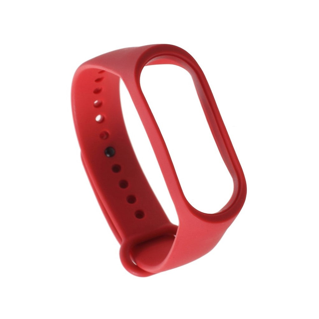 Pænt Xiaomi Mi Band 3 Silikone Rem - Rød#serie_12