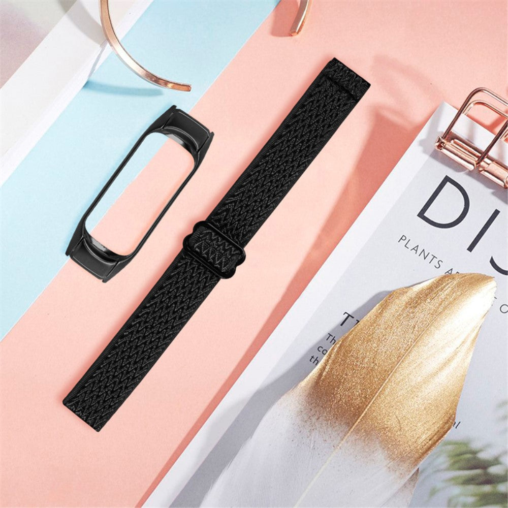 Mega pænt Xiaomi Mi Band 7 Stof Urrem - Sort#serie_14