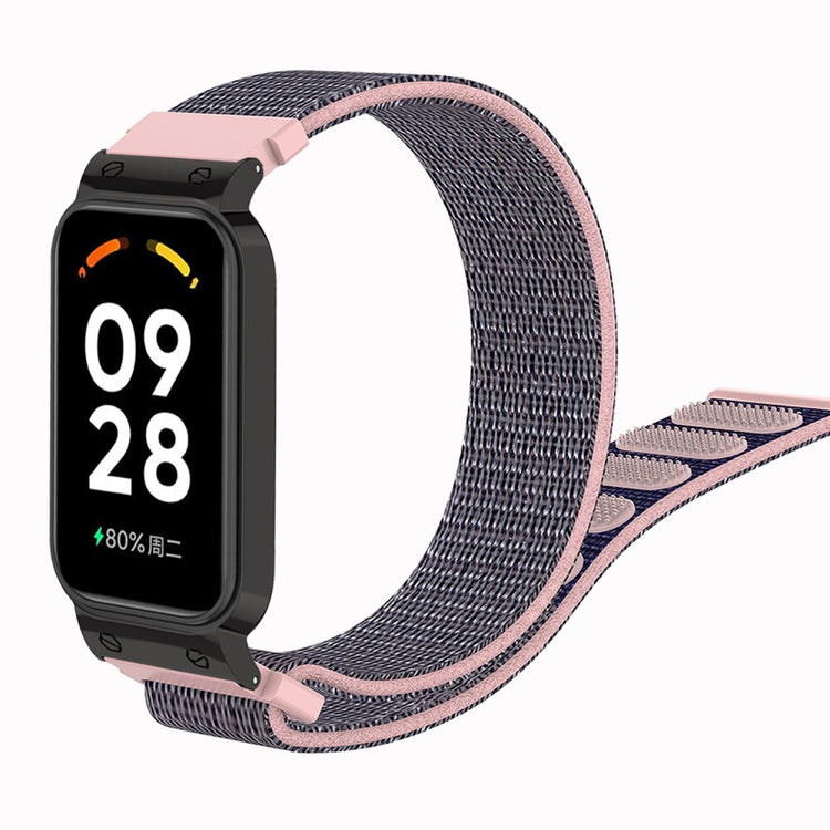 Meget Kønt Nylon Rem passer til Xiaomi Redmi Band 2 - Pink#serie_2