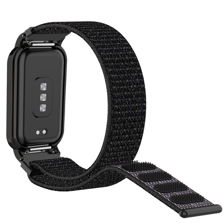 Meget Kønt Nylon Rem passer til Xiaomi Redmi Band 2 - Sort#serie_5