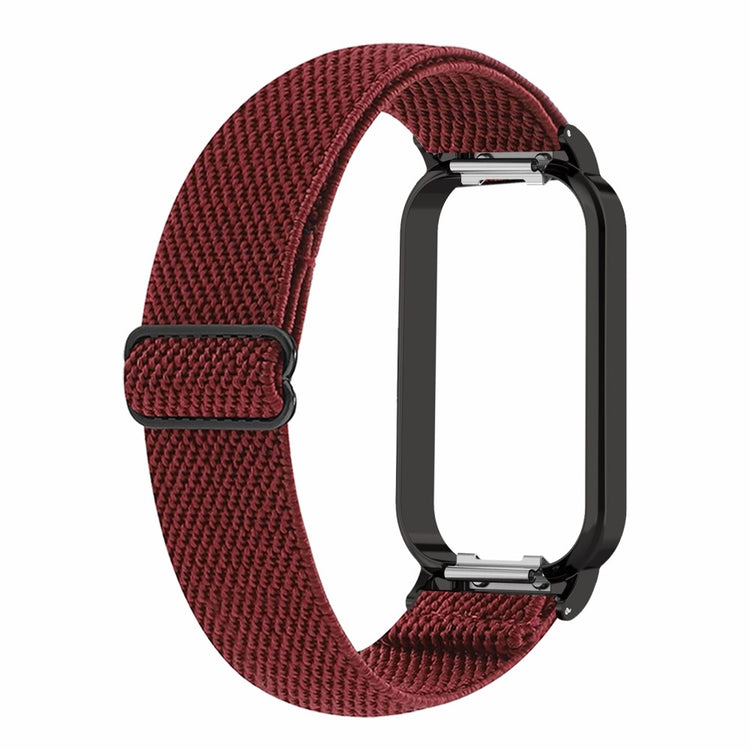 Sejt Nylon Rem passer til Xiaomi Redmi Band 2 - Rød#serie_6