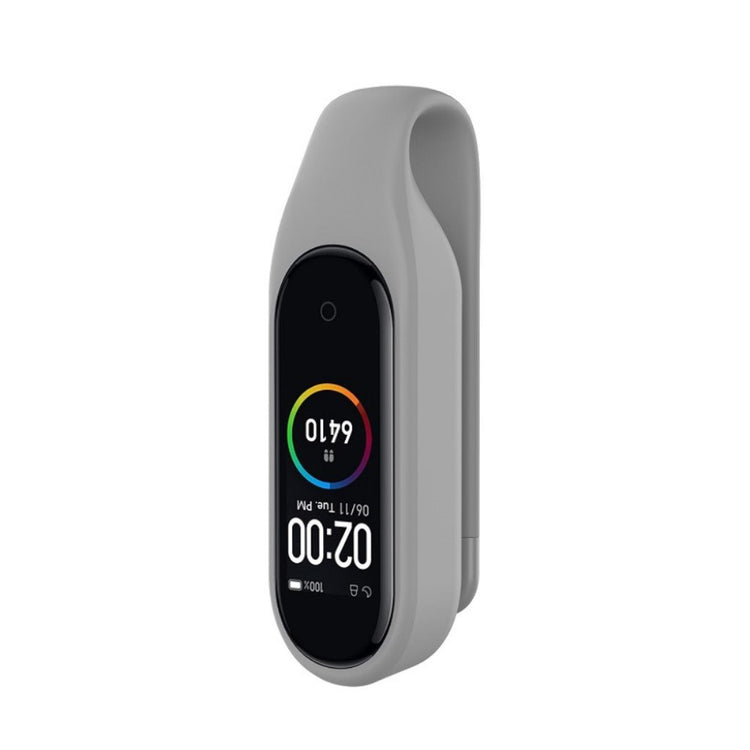 Rigtigt Flot Xiaomi Mi Smart Band 4 / Xiaomi Mi Band 3 Silikone Cover - Sølv#serie_3