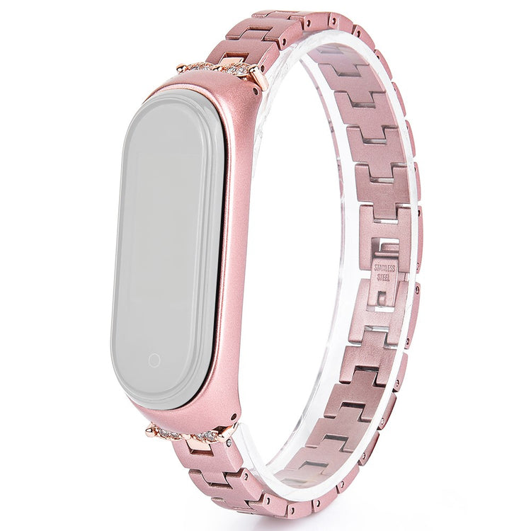 Yndigt Xiaomi Mi Smart Band 4 / Xiaomi Mi Band 3 Metal Rem - Pink#serie_3