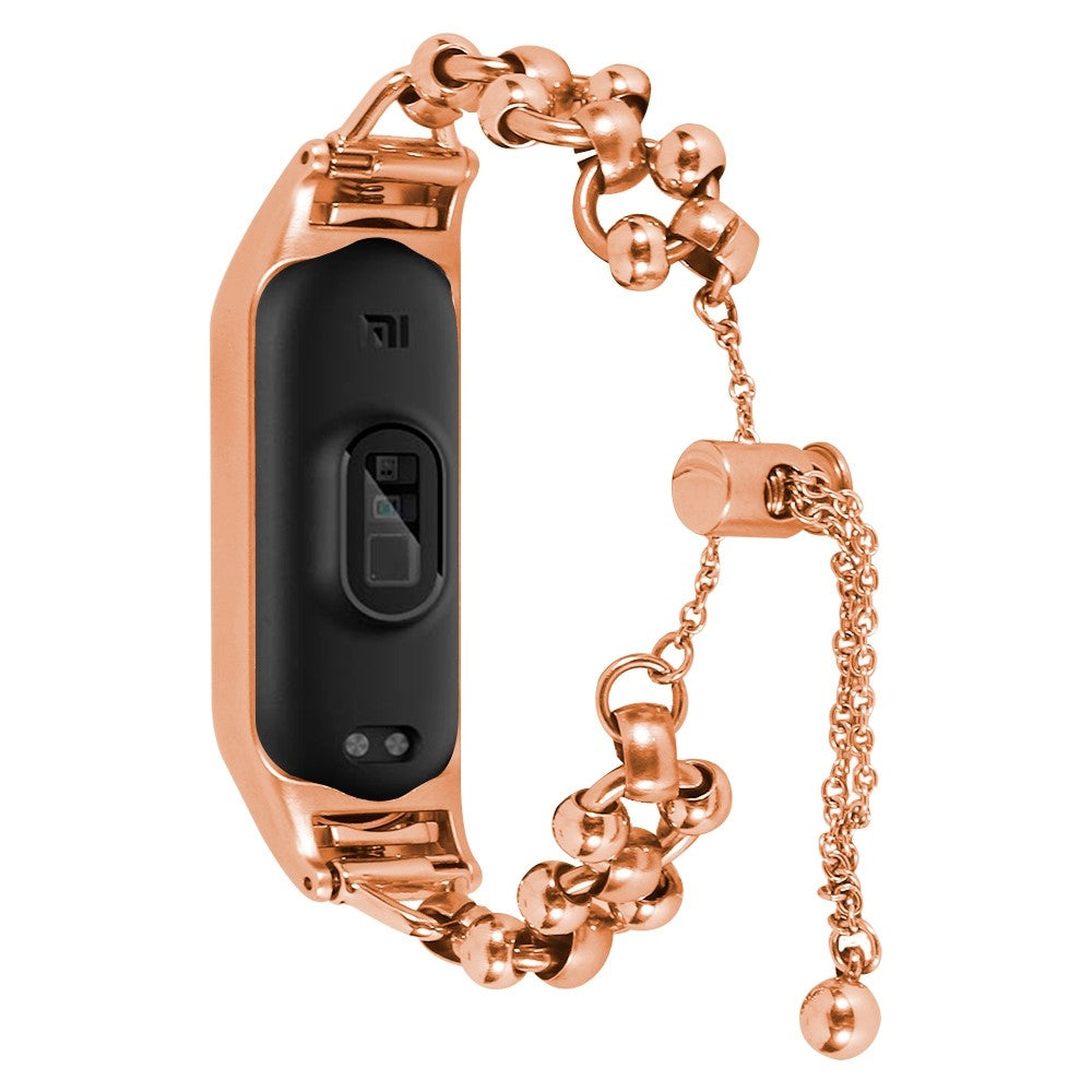 Solid Xiaomi Mi Smart Band 4 / Xiaomi Mi Band 3 Metal Rem - Pink#serie_4