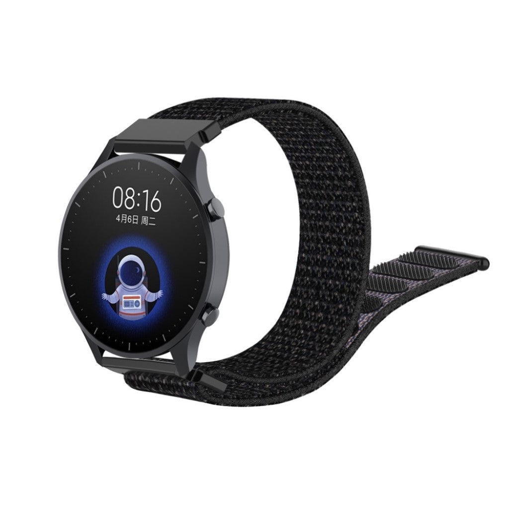 Helt vildt fed Xiaomi Watch Color Nylon Rem - Sort#serie_1