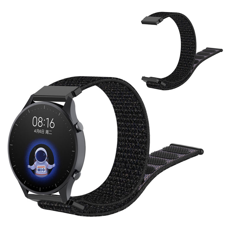 Helt vildt fed Xiaomi Watch Color Nylon Rem - Sort#serie_1