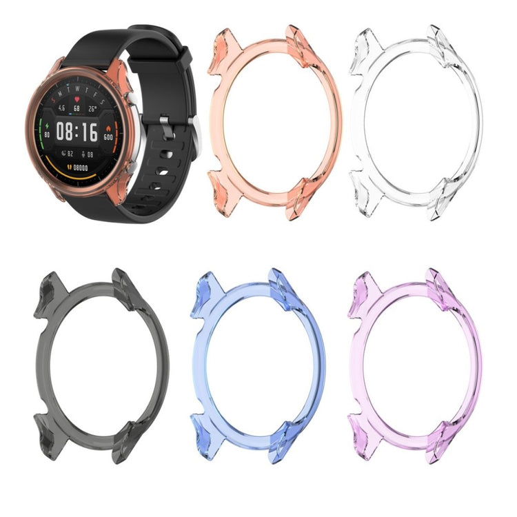 Xiaomi Watch Color Gennemsigtig Silikone Bumper  - Orange#serie_2