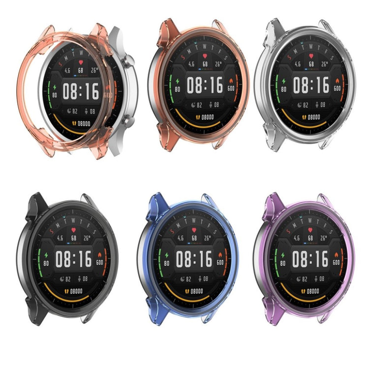 Xiaomi Watch Color Gennemsigtig Silikone Bumper  - Sort#serie_3