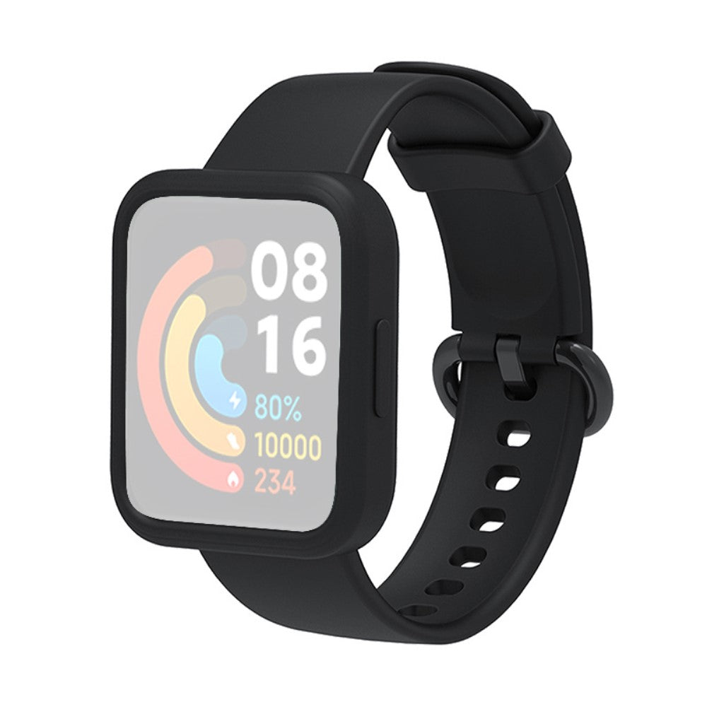 Meget smuk Xiaomi Redmi Watch Silikone Rem - Sort#serie_3