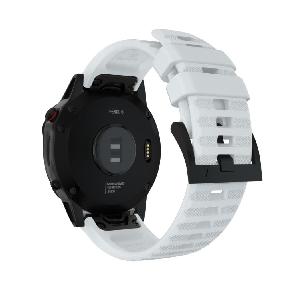 Stilren Universal Garmin Silikone Rem - Hvid#serie_2