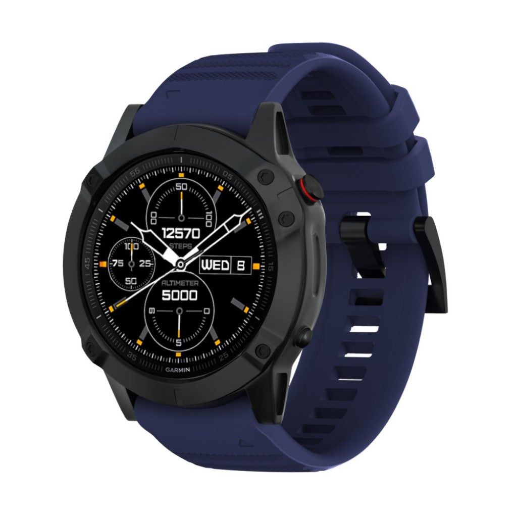 Stilren Universal Garmin Silikone Rem - Blå#serie_9