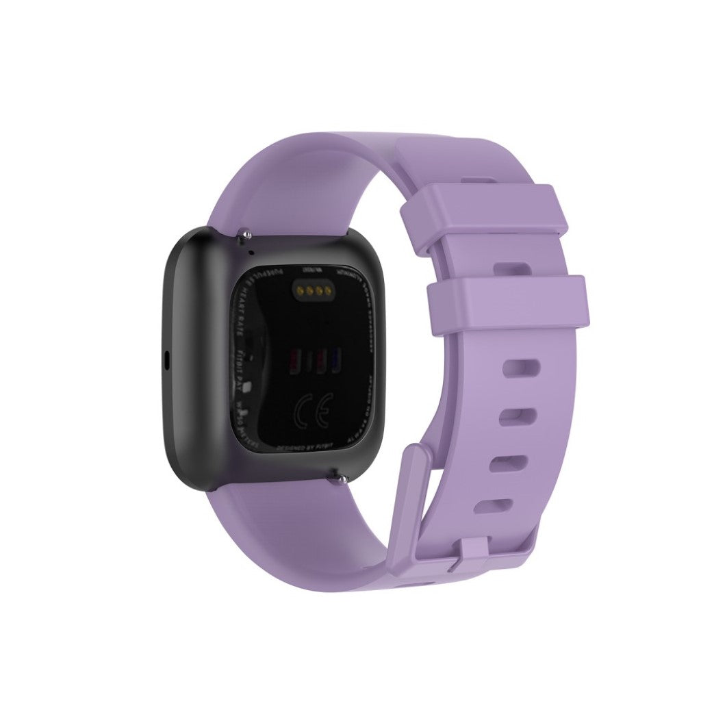 Vildt sejt Fitbit Versa 2 / Fitbit Versa Lite Silikone Rem - Størrelse: S - Lilla#serie_12