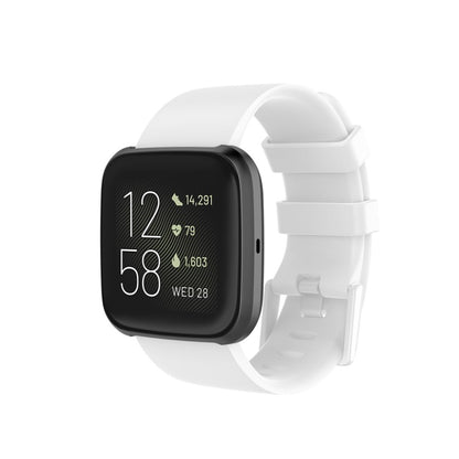 Vildt sejt Fitbit Versa 2 / Fitbit Versa Lite Silikone Rem - Størrelse: S - Hvid#serie_2