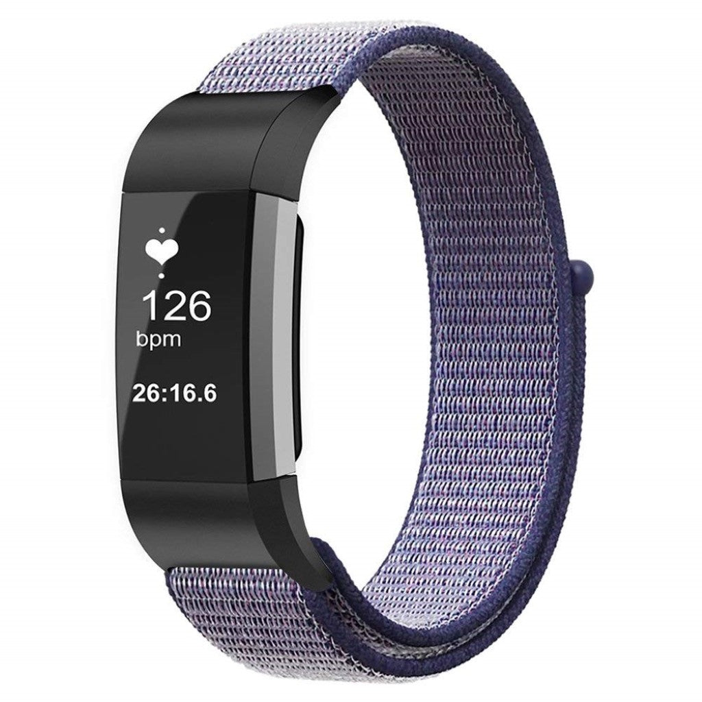 Vildt godt Fitbit Charge 2 Nylon Rem - Lilla#serie_7