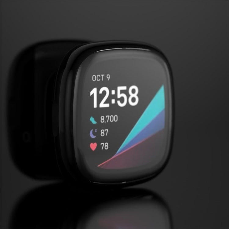 Meget Flot Fitbit Versa 3 / Fitbit Sense Silikone Cover - Sort#serie_1