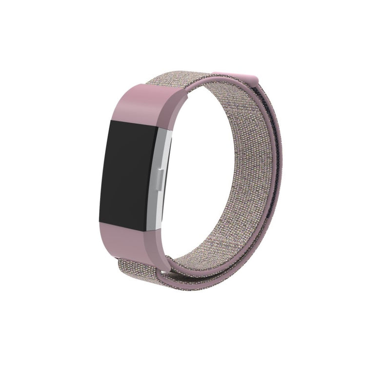 Smuk Fitbit Charge 2 Nylon Rem - Pink#serie_5