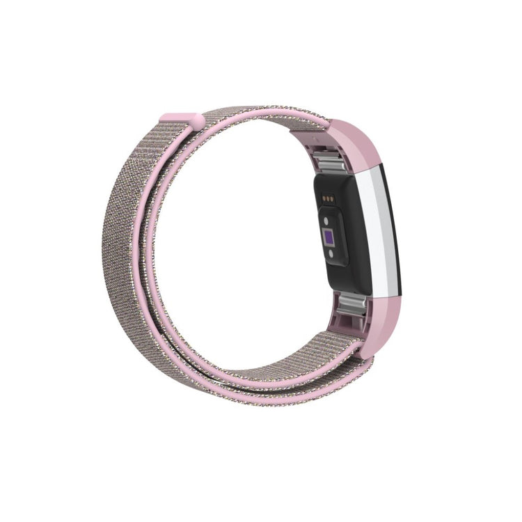 Smuk Fitbit Charge 2 Nylon Rem - Pink#serie_5