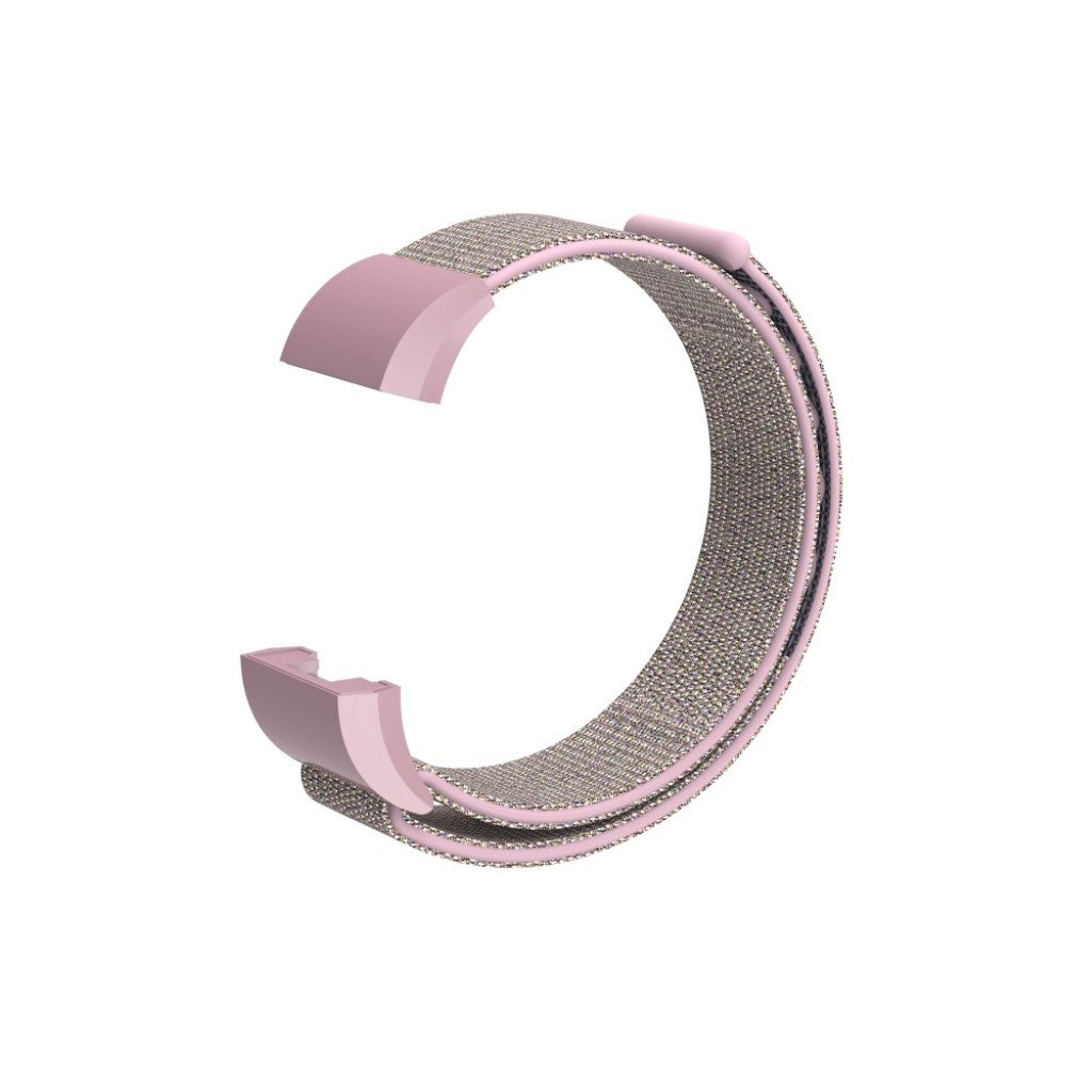 Smuk Fitbit Charge 2 Nylon Rem - Pink#serie_5