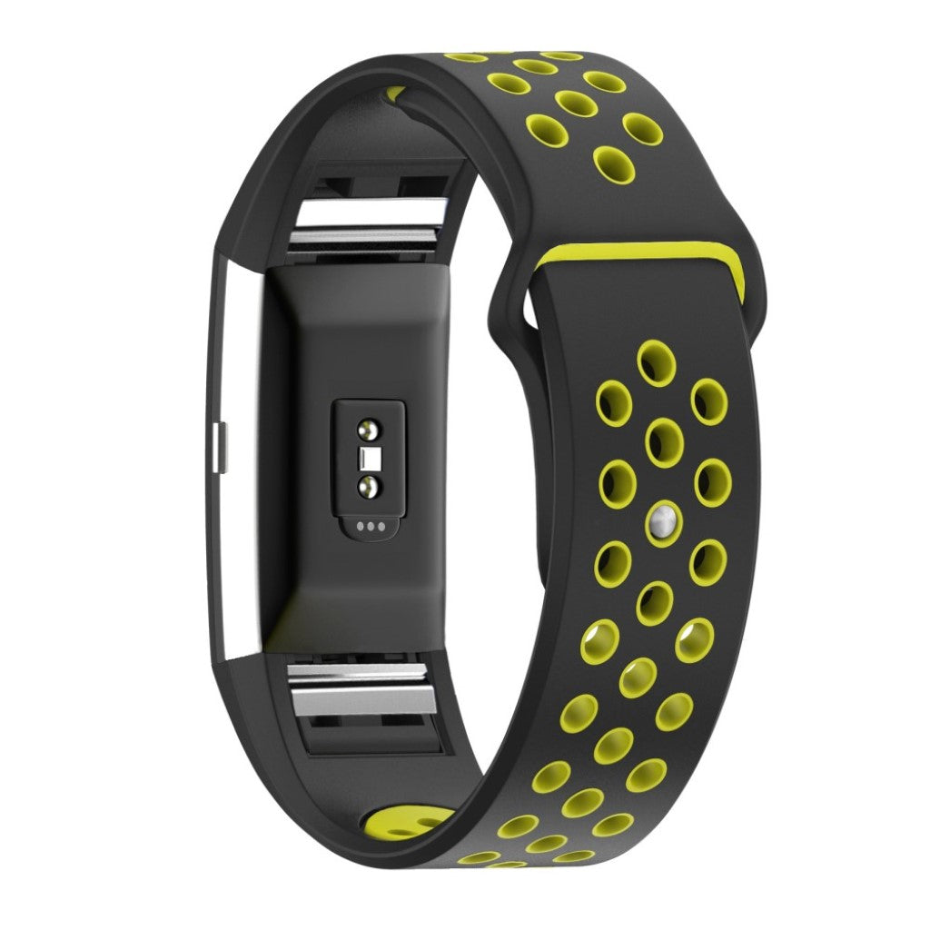 Meget kønt Fitbit Charge 2 Silikone Rem - Sort#serie_5