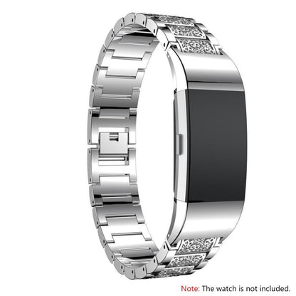 Meget flot Fitbit Charge 2 Metal Rem - Sølv#serie_2