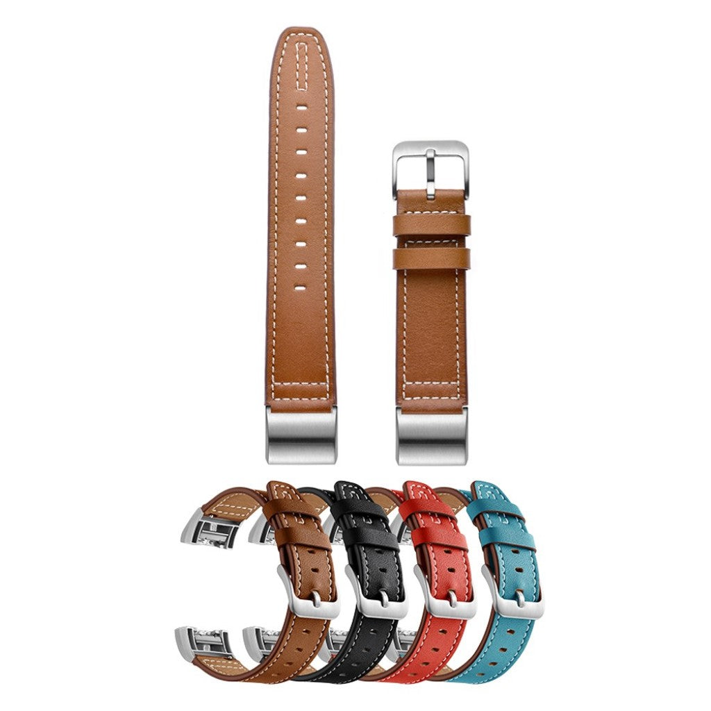 Mega cool Fitbit Charge 2 Ægte læder Rem - Brun#serie_4