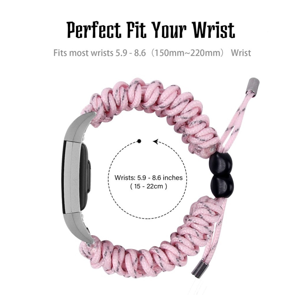 Meget elegant Fitbit Charge 2 Nylon Rem - Pink#serie_1