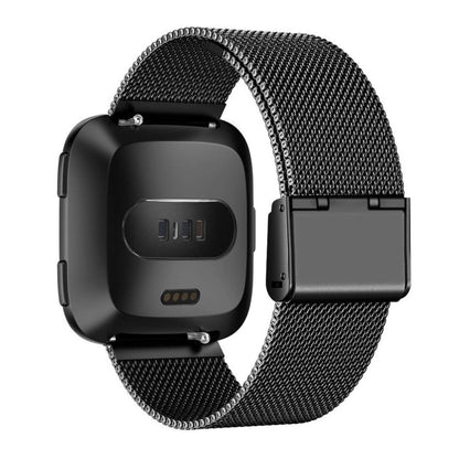 Vildt rart Fitbit Versa Metal Rem - Sort#serie_4