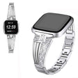 Unglaublich elegant Fitbit Versa Metall und Strass armband