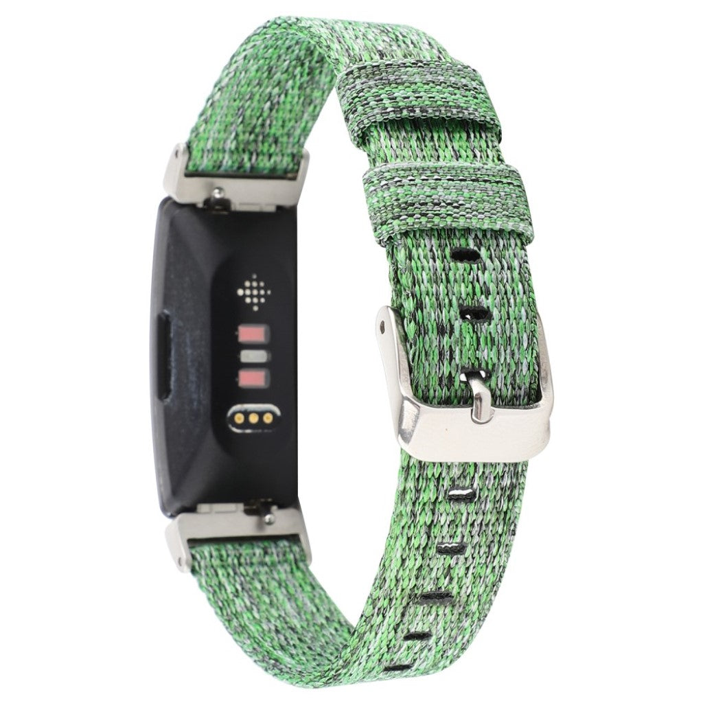 Super fantastisk Fitbit Inspire Nylon Rem - Grøn#serie_6