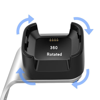 Metal Fitbit Versa Lite Ladestation - Sølv#serie_2