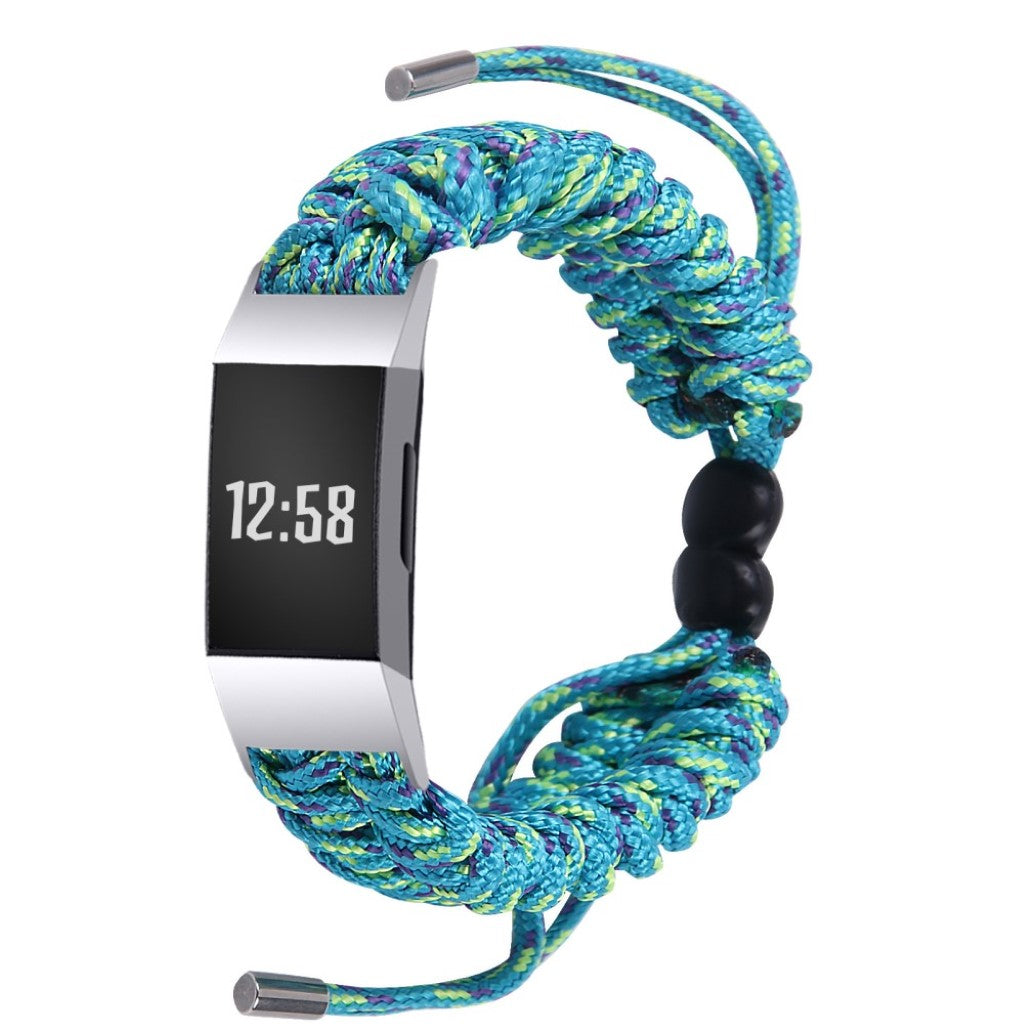 Meget skøn Fitbit Charge 3 / Fitbit Charge 4 Nylon Rem - Grøn#serie_6