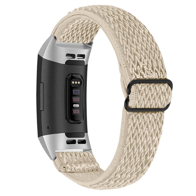 Super pænt Fitbit Charge 4 / Fitbit Charge 3 Nylon Rem - Brun#serie_10