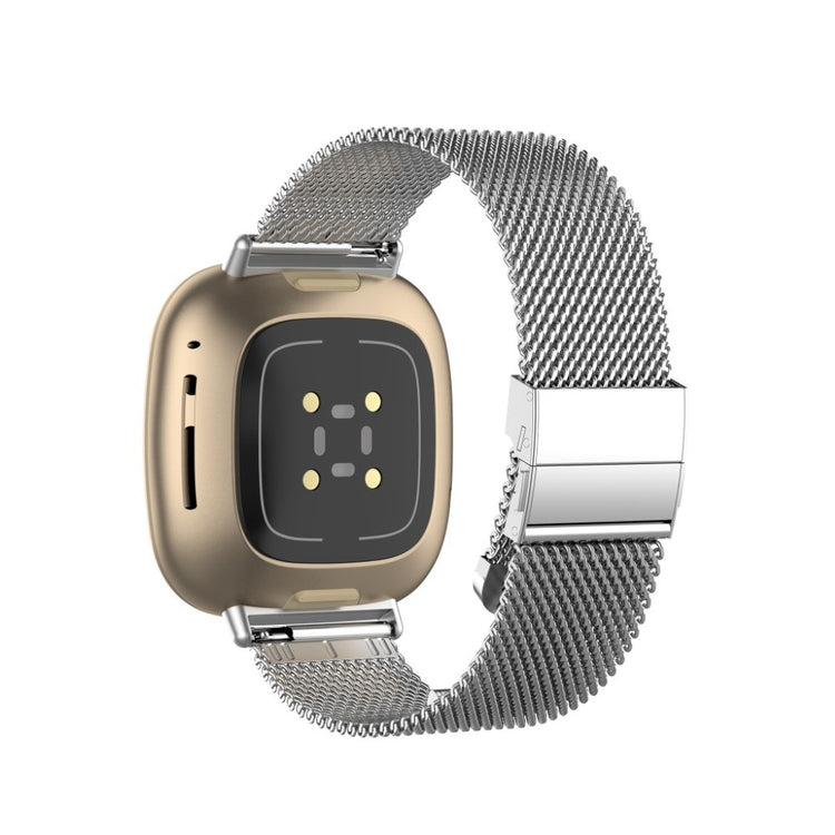 Rigtigt rart Fitbit Versa 3 Metal Rem - Sølv#serie_2