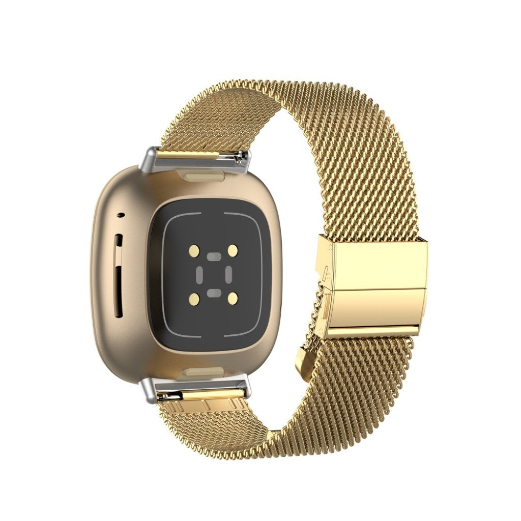 Rigtigt rart Fitbit Versa 3 Metal Rem - Guld#serie_3