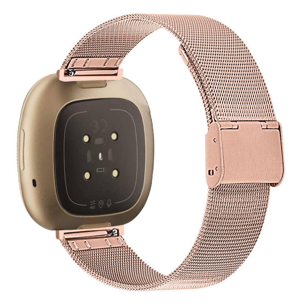 Vildt fint Fitbit Sense / Fitbit Versa 3 Metal Rem - Pink#serie_2