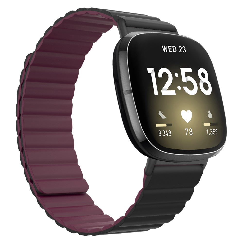 Fremragende Fitbit Sense / Fitbit Versa 3 Silikone Rem - Rød#serie_5