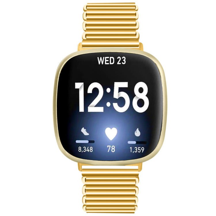 Rigtigt sejt Fitbit Sense / Fitbit Versa 3  Rem - Guld#serie_2